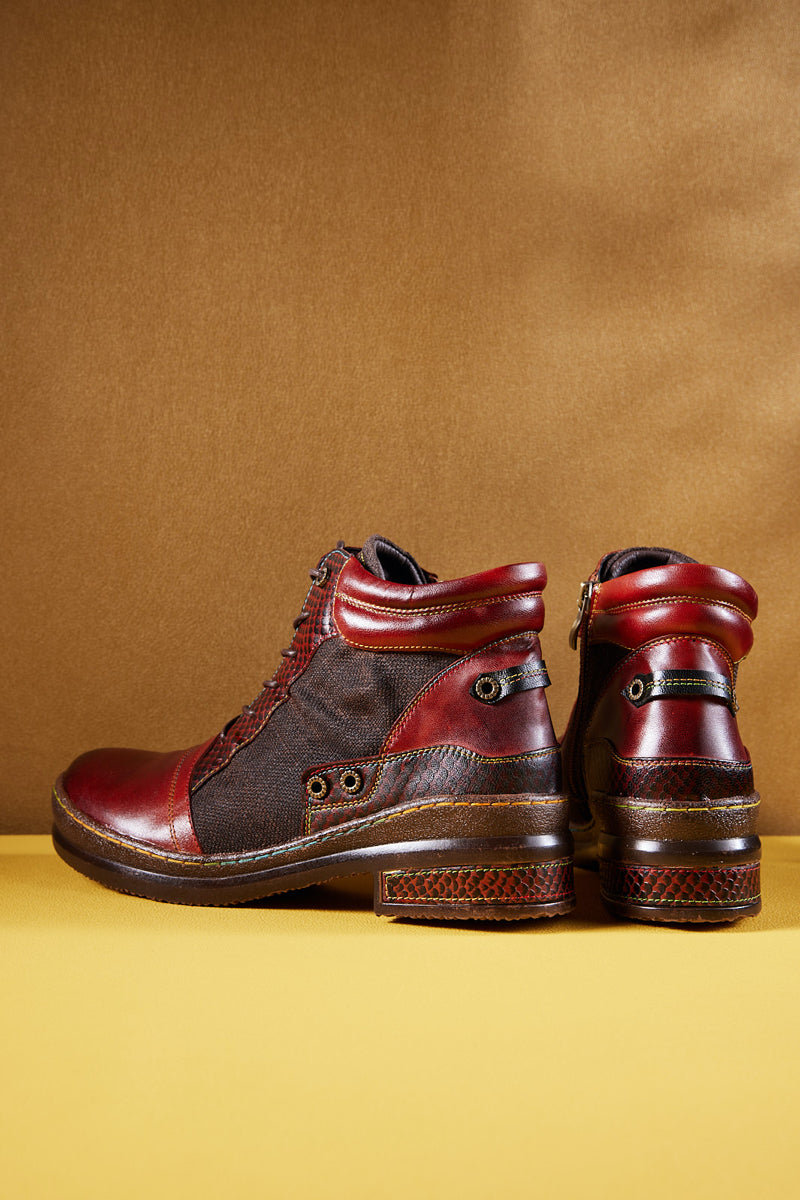 Vicconfy | Runway Muse Leather Combat Boots