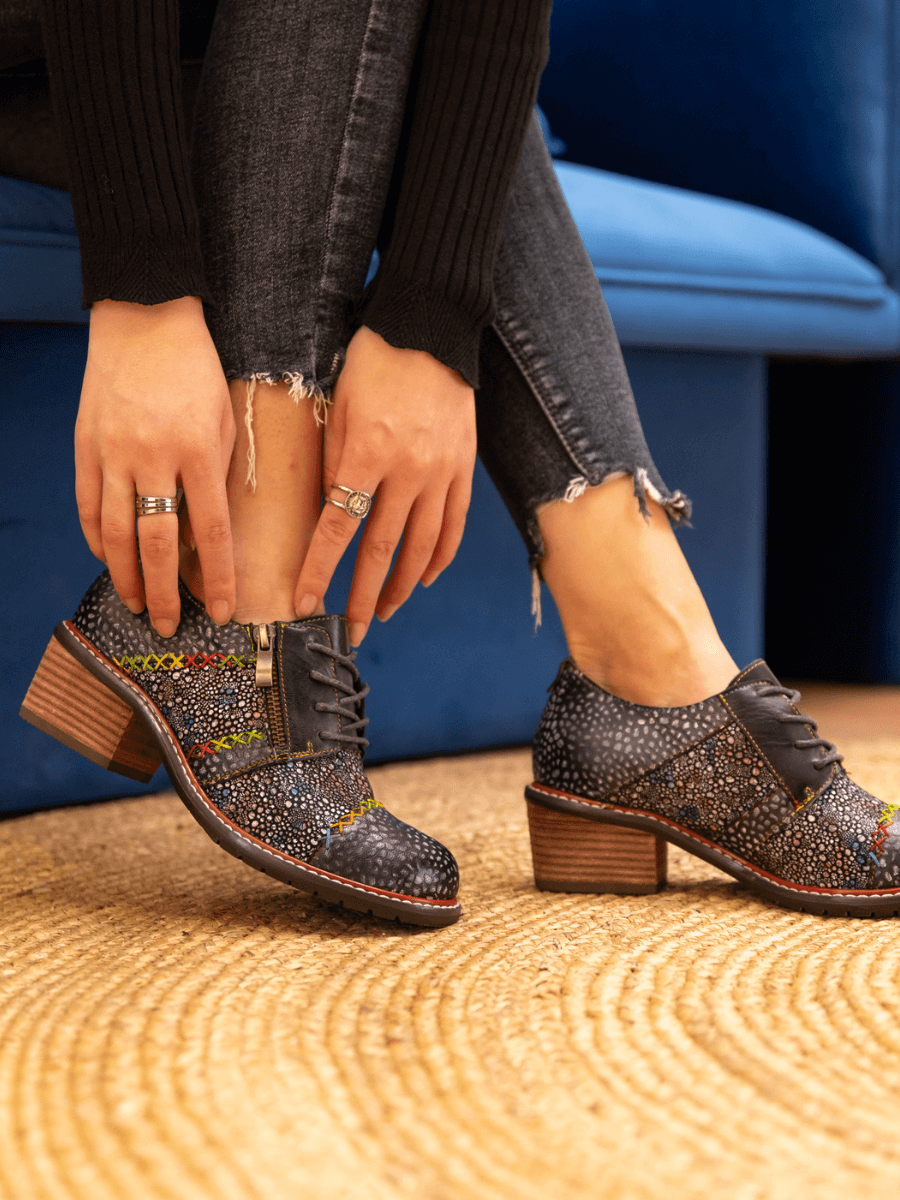 Vicconfy | JOCELYNN GALAXY LEATHER OXFORD