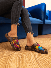 Vicconfy | BRICKELL TROPICAL CUT-OUT LEATHER SANDAL