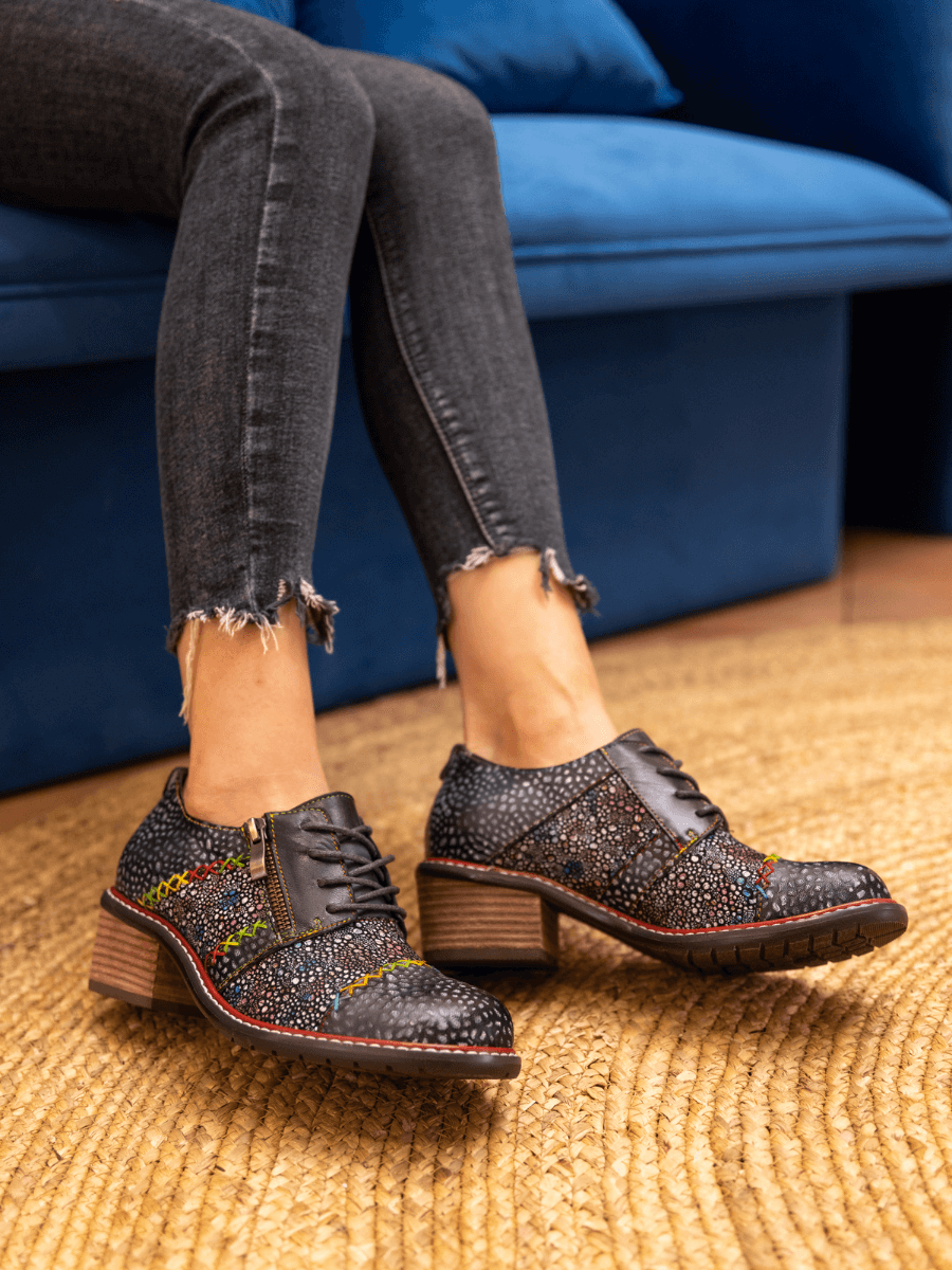 Vicconfy | JOCELYNN GALAXY LEATHER OXFORD