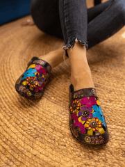 Vicconfy | BRICKELL TROPICAL CUT-OUT LEATHER SANDAL
