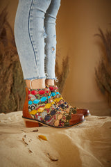 Vicconfy | Show Off Treasure Leather Ankle Boots