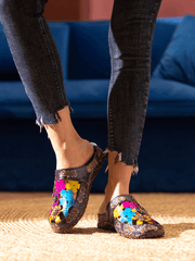 Vicconfy | BRICKELL TROPICAL CUT-OUT LEATHER SANDAL
