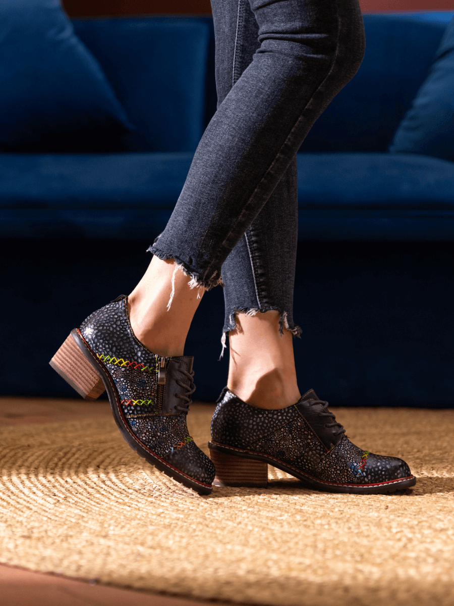 Vicconfy | JOCELYNN GALAXY LEATHER OXFORD