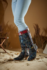 Vicconfy | Fairytale Wide Calf Leather Knee High Boots