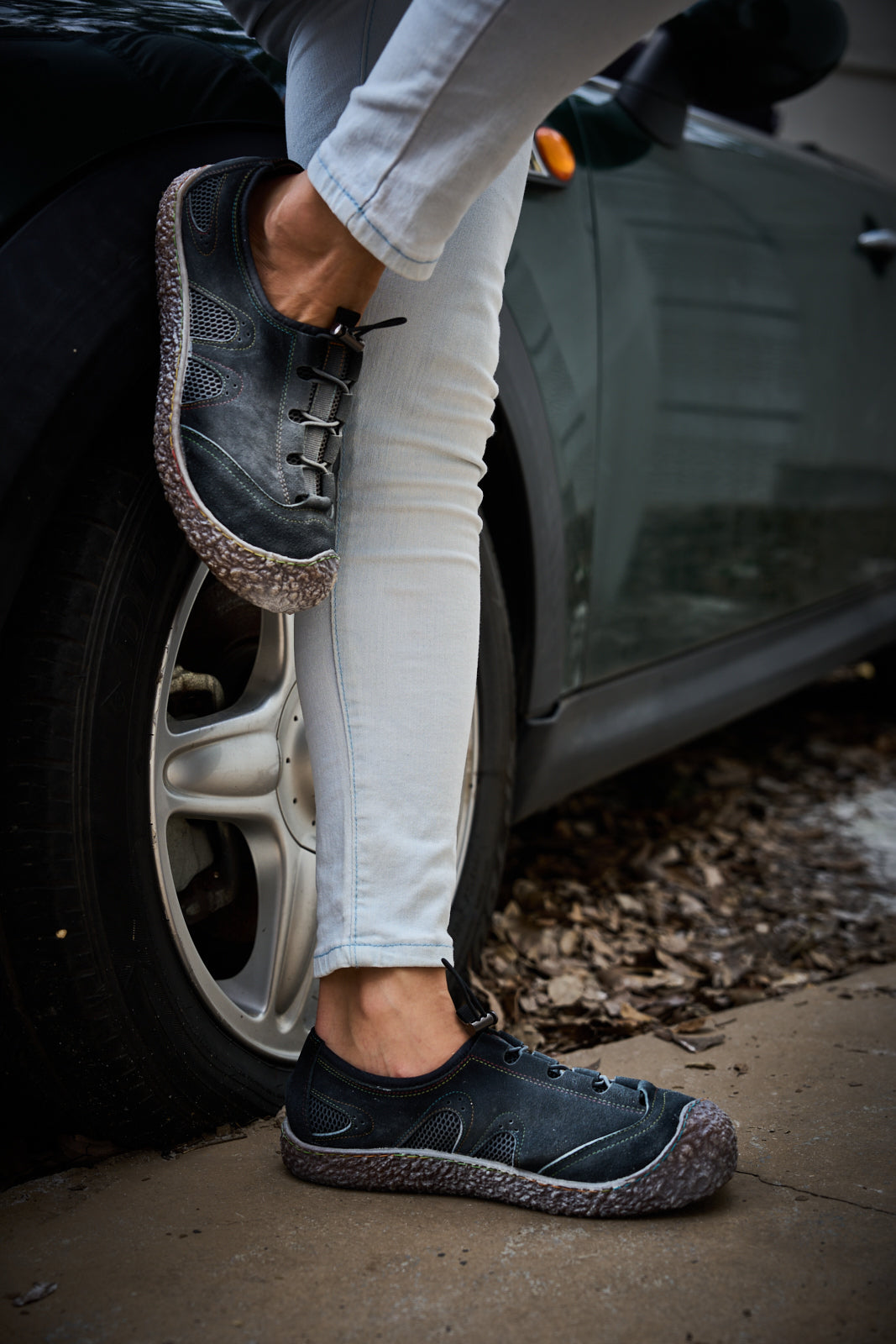 Vicconfy | Right On Road Leather Outdoor Sneaker
