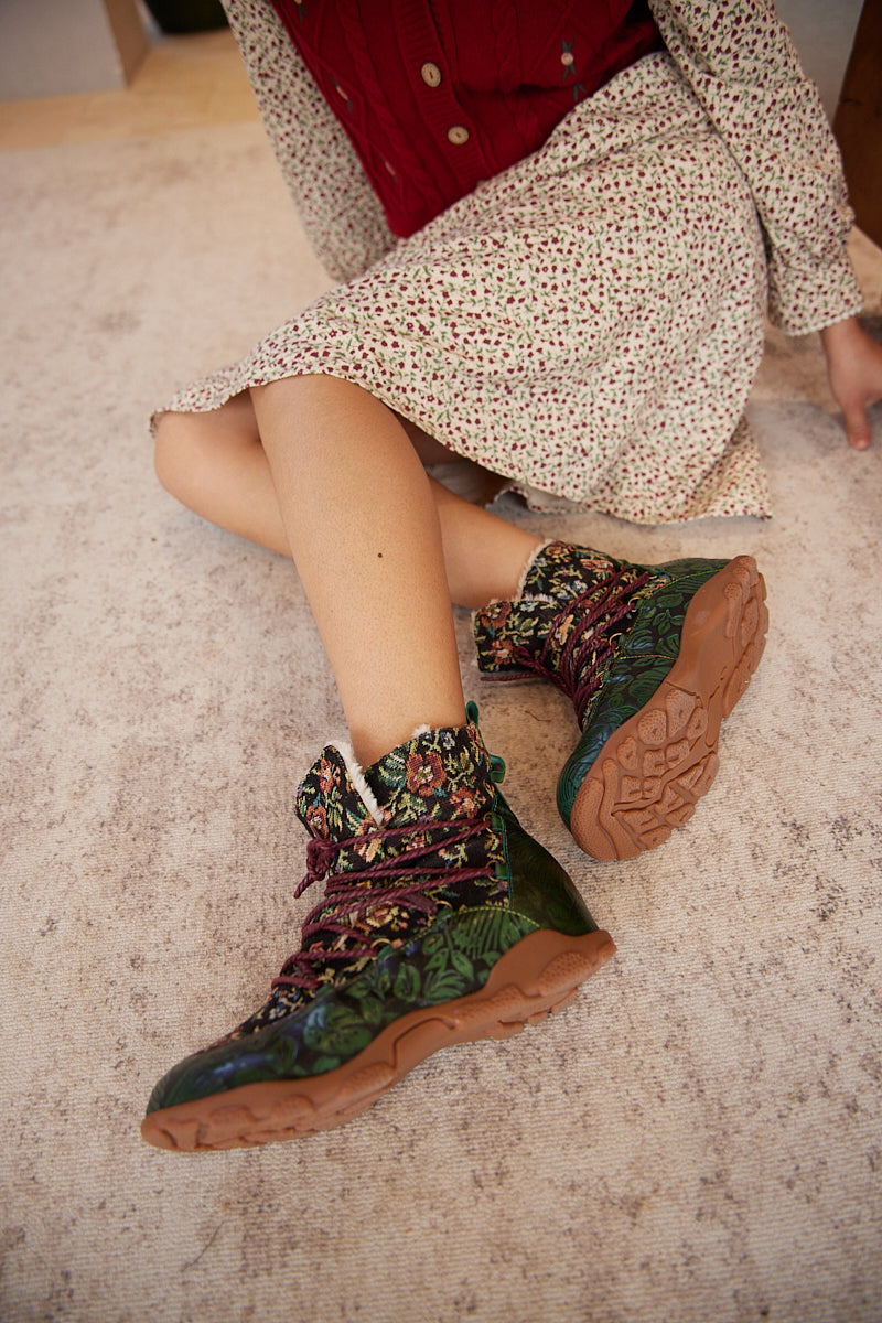 Vicconfy | Holiday Errands Leather Combat Boots