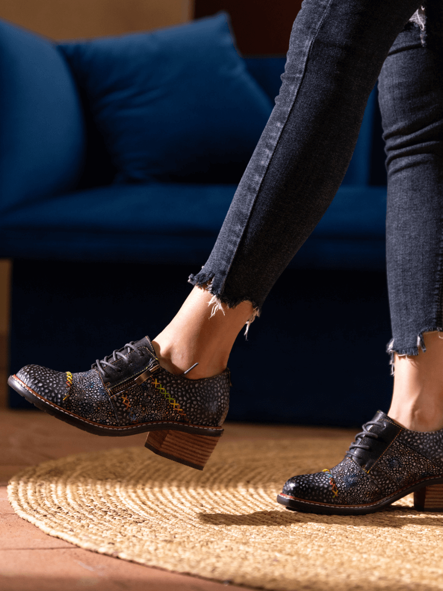 Vicconfy | JOCELYNN GALAXY LEATHER OXFORD