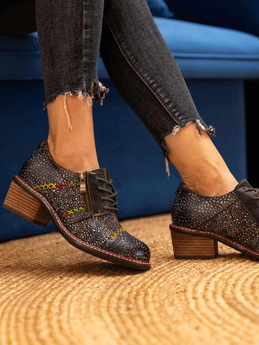 Vicconfy | JOCELYNN GALAXY LEATHER OXFORD