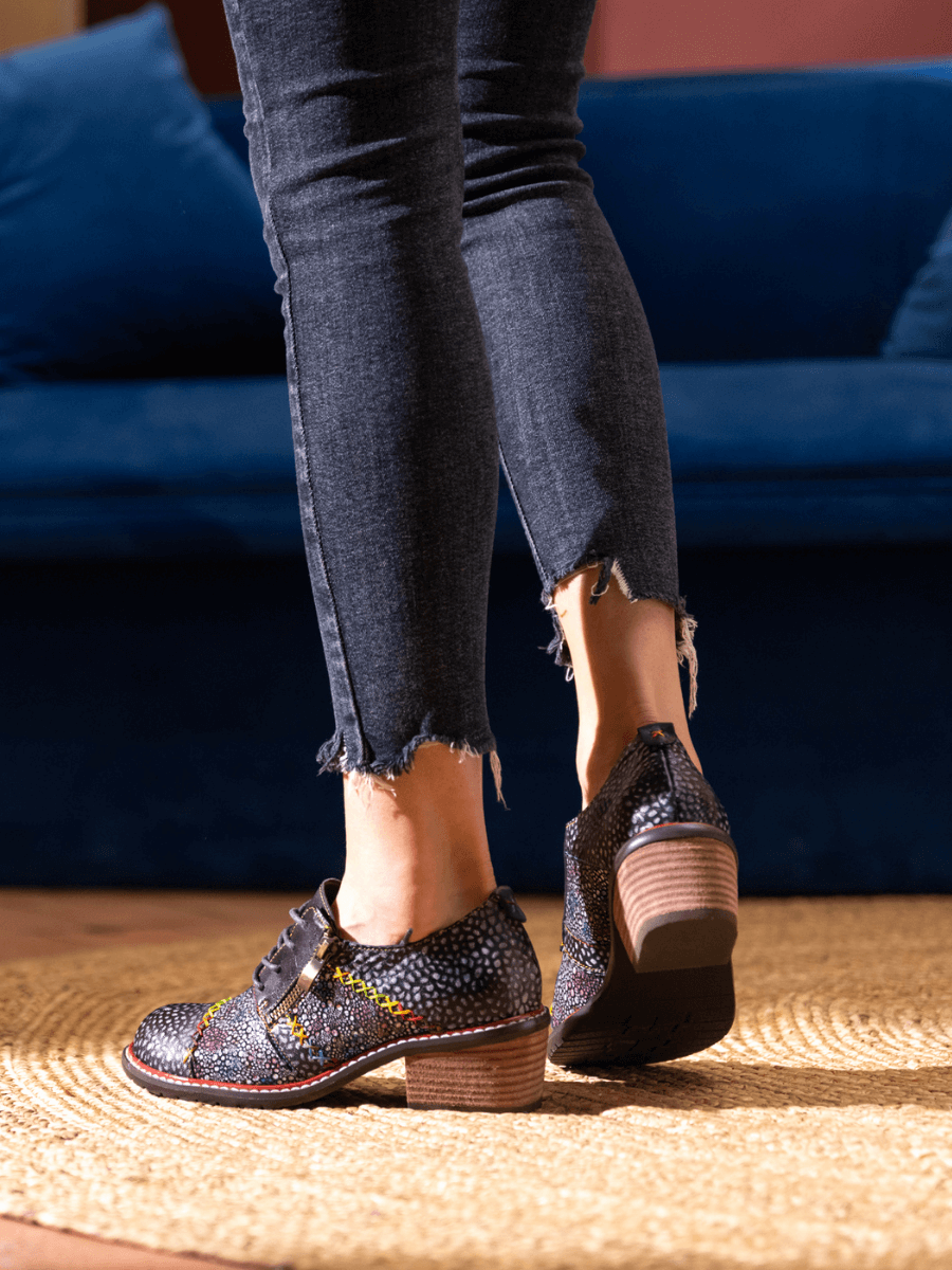 Vicconfy | JOCELYNN GALAXY LEATHER OXFORD
