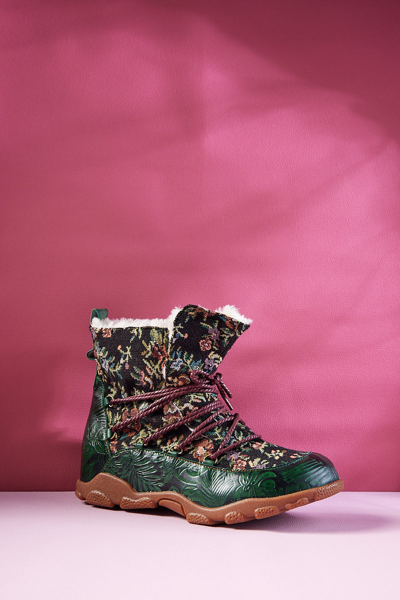 Vicconfy | Holiday Errands Leather Combat Boots