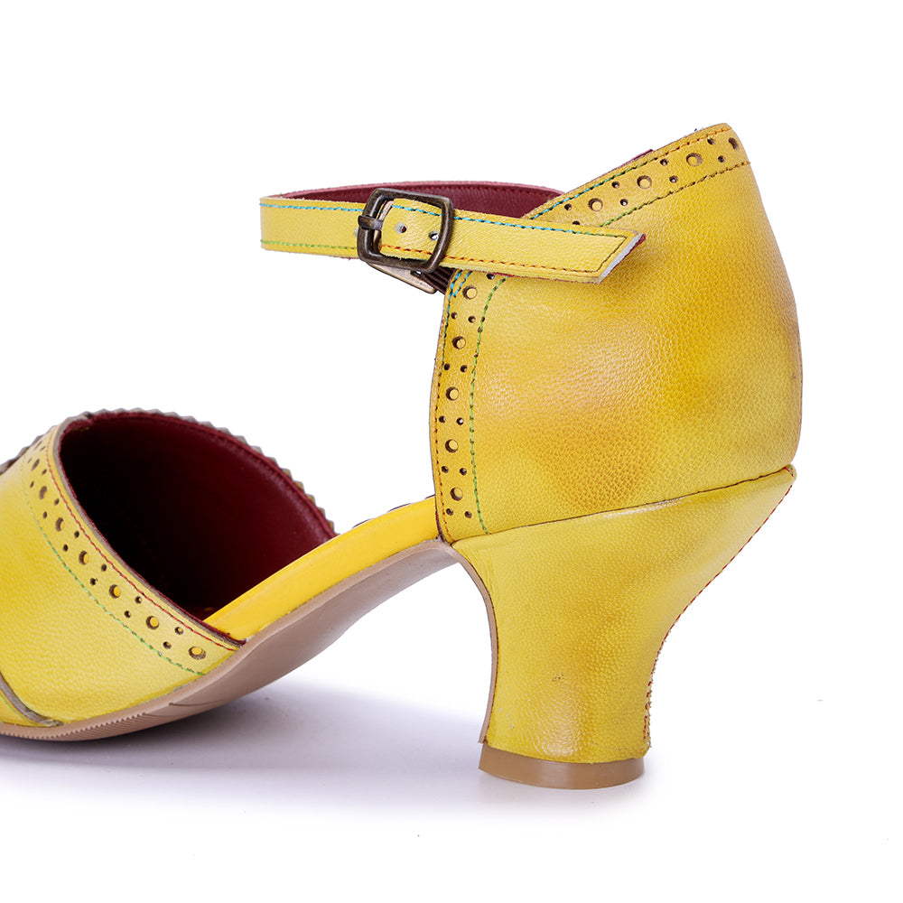Vicconfy Wrap Embellished Cutout Leather Heeled Sandals