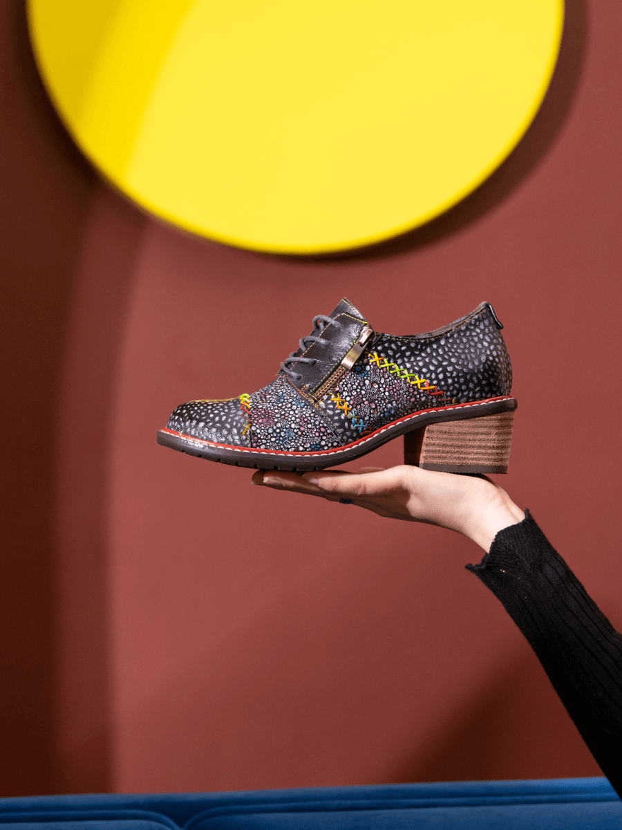 Vicconfy | JOCELYNN GALAXY LEATHER OXFORD
