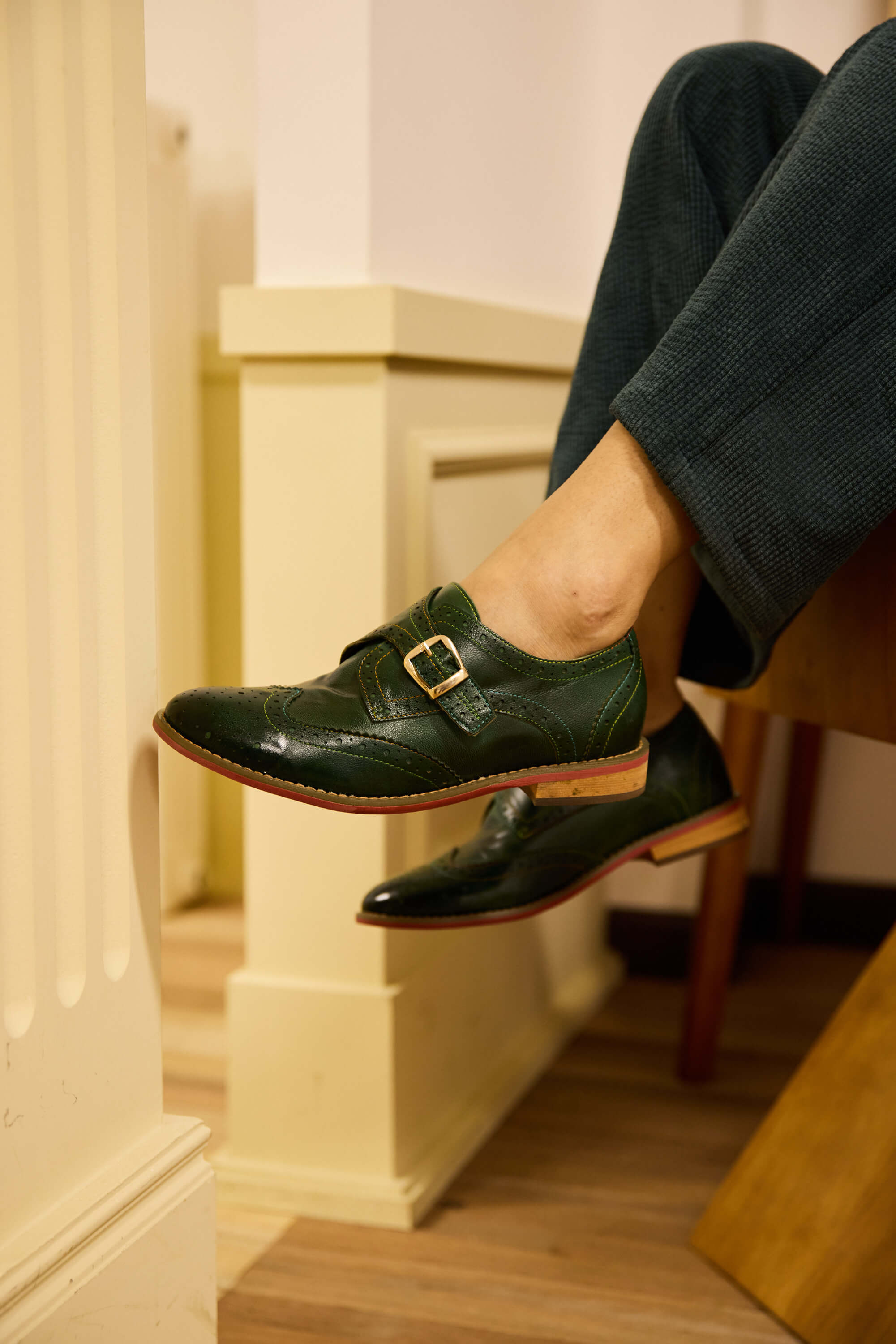 Vicconfy | Cheyenne Leather Monk Oxford