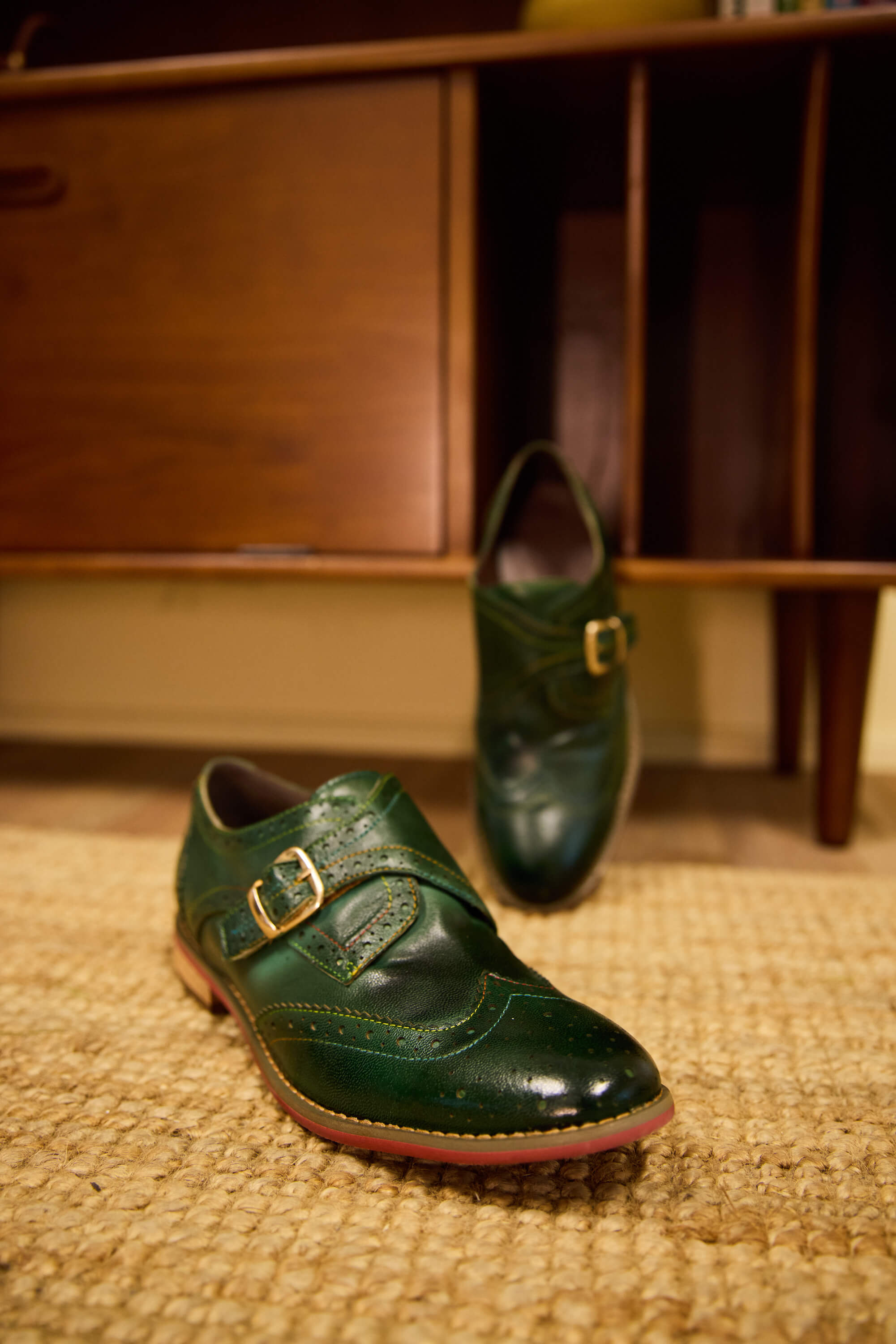 Vicconfy | Cheyenne Leather Monk Oxford