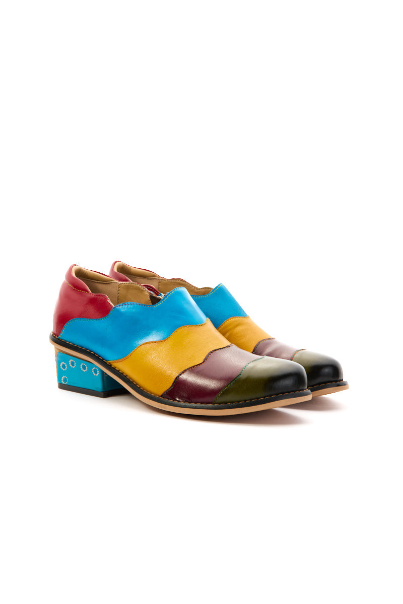 Vicconfy | Sweet Rainbow Leather Oxford