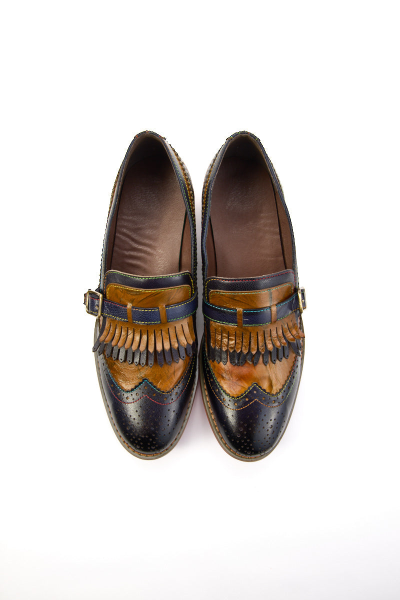 Vicconfy | Marguerite Leather Moccasin Oxford