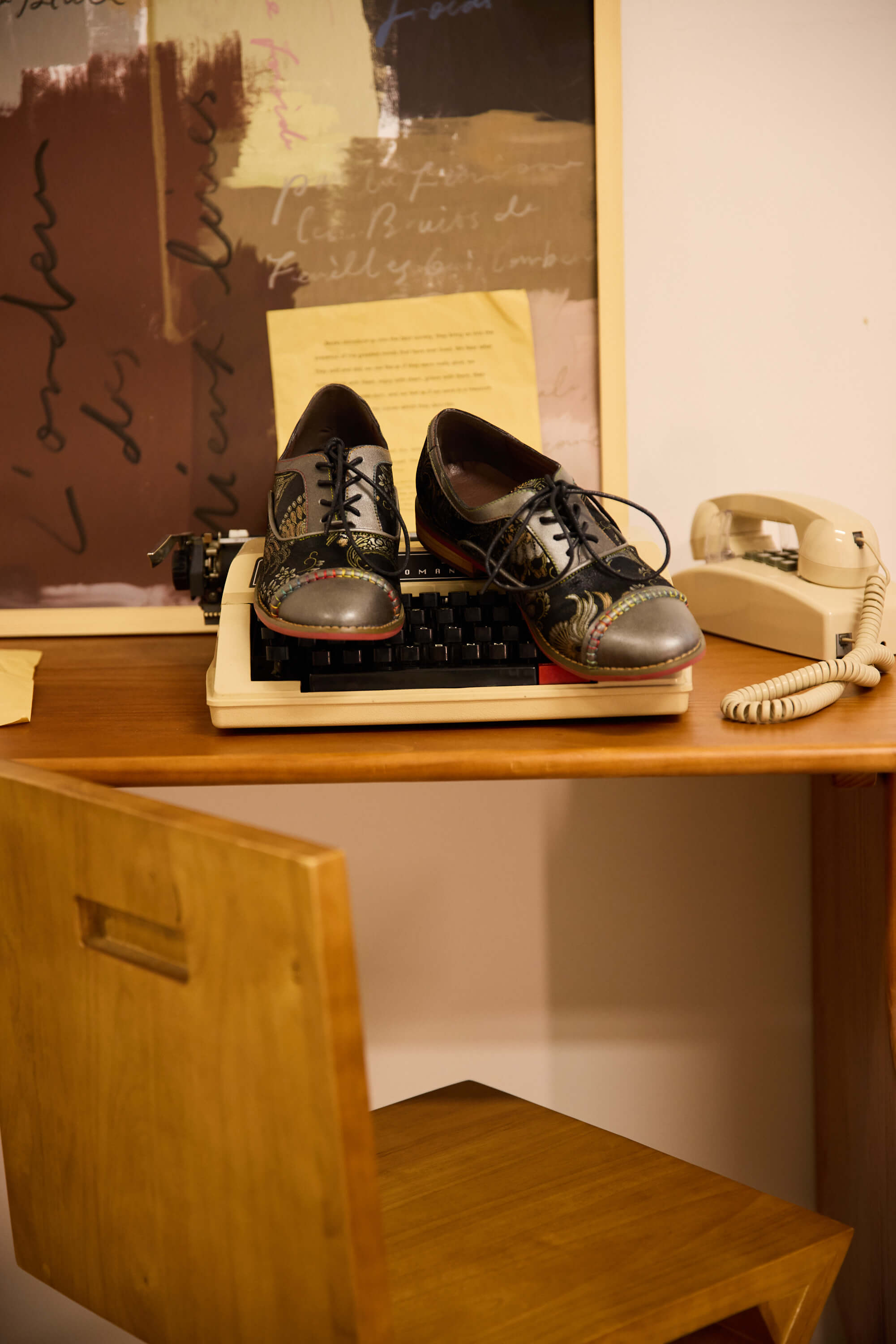 Vicconfy | Chantelle Floral Leather Oxford